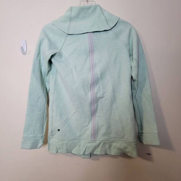 Lululemon Yin To My Yang Snap Closure Cardigan Green Size 6 - Picture 2 of 6